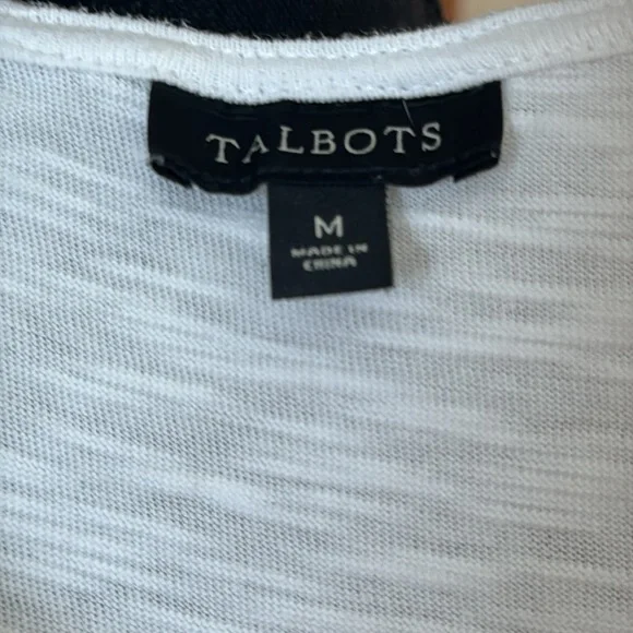 Talbots White Lace-Up Swim Coverup - Picture 2 of 4